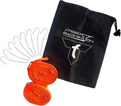 Schildkröt set linee campo speed badminton rosse 5,5m outdoor