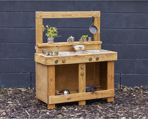 Cosy cucina da esterno con fango giocattolo caffè con lavagna KS1-2
