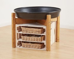 Cosy Scaffali in Legno Vassoio Profondo Set 2 Pezzi - Giocattolo Educativo