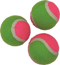 Spordas set palline da tennis - 3 pezzi - palline colorate per bambini