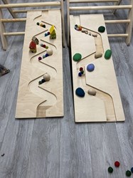 Cosy set di assi e rampe STEM in legno 2 pezzi - giocattolo educativo