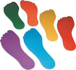 Spordas segnaposto piedi da pavimento set 6 pezzi - giocattolo PVC antiscivolo