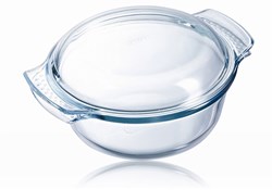Pyrex teglia forno vetro Classic con coperchio 4,9L - trasparente - resistente al forno