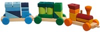 nic trenino giocattolo in legno forme colorate per bambini