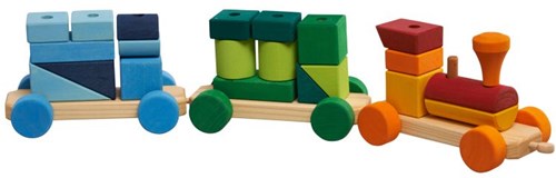 nic trenino giocattolo in legno forme colorate per bambini