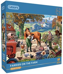 Gibsons puzzle Farrier on the Farm 500 pezzi cartone sostenibile