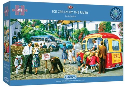 Gibsons puzzle Ice Cream by the River 636 pezzi cartone ecologico