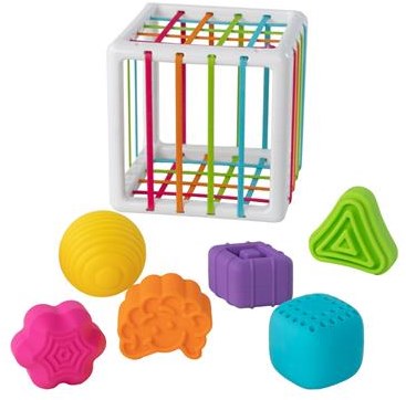 Tomy cubo sensoriale giocattolo - Fat Brain InnyBin cubo forme sensoriali-3