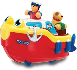 WOW Toys giocattolo da bagno barca Tommy Tug Boat per bambini