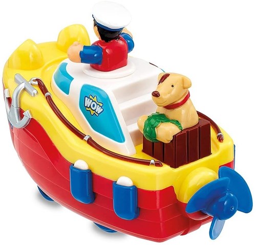 WOW Toys giocattolo da bagno barca Tommy Tug Boat per bambini-2