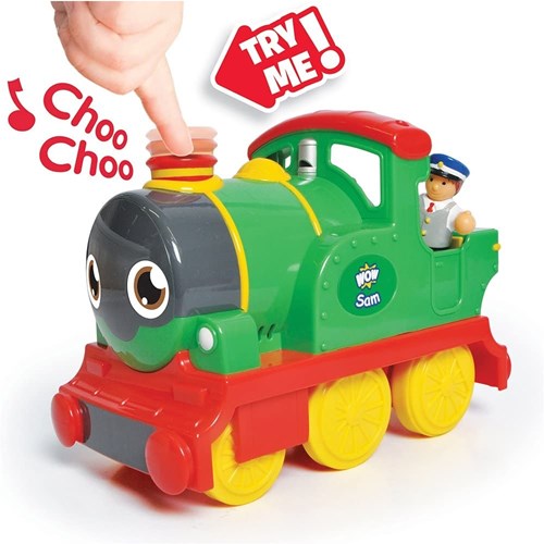 WOW Toys trenino giocattolo Sam - treno a vapore interattivo per bambini-2