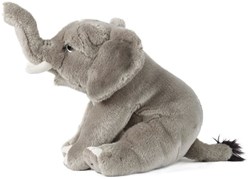 Living Nature peluche elefante giocattolo lavabile morbido