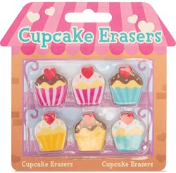 Keycraft Set gomme cupcake - gomma giocattolo 6 pezzi