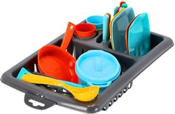 My First scolapiatti giocattolo con stoviglie - set colorato per bambini