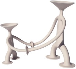 Moluk OOGI figura giocattolo beige 12cm silicone ventose gomma