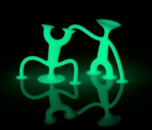 Moluk Oogi Action Figure Glow in the Dark Verde 8 cm Giocattolo-3