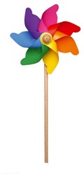 GIOBAS Rainbow Windmill 58 cm