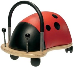 Wheelybug Macchinina Cavalcabile Coccinella Piccola - Giocattolo in Legno