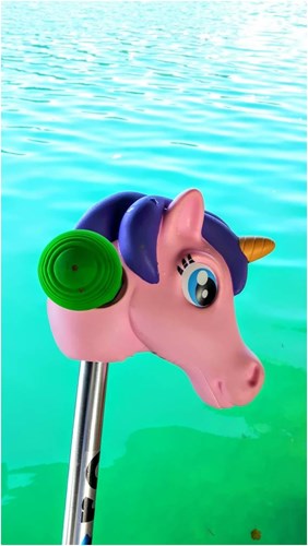 Scootaheadz Unicorno Viola/Rosa-3