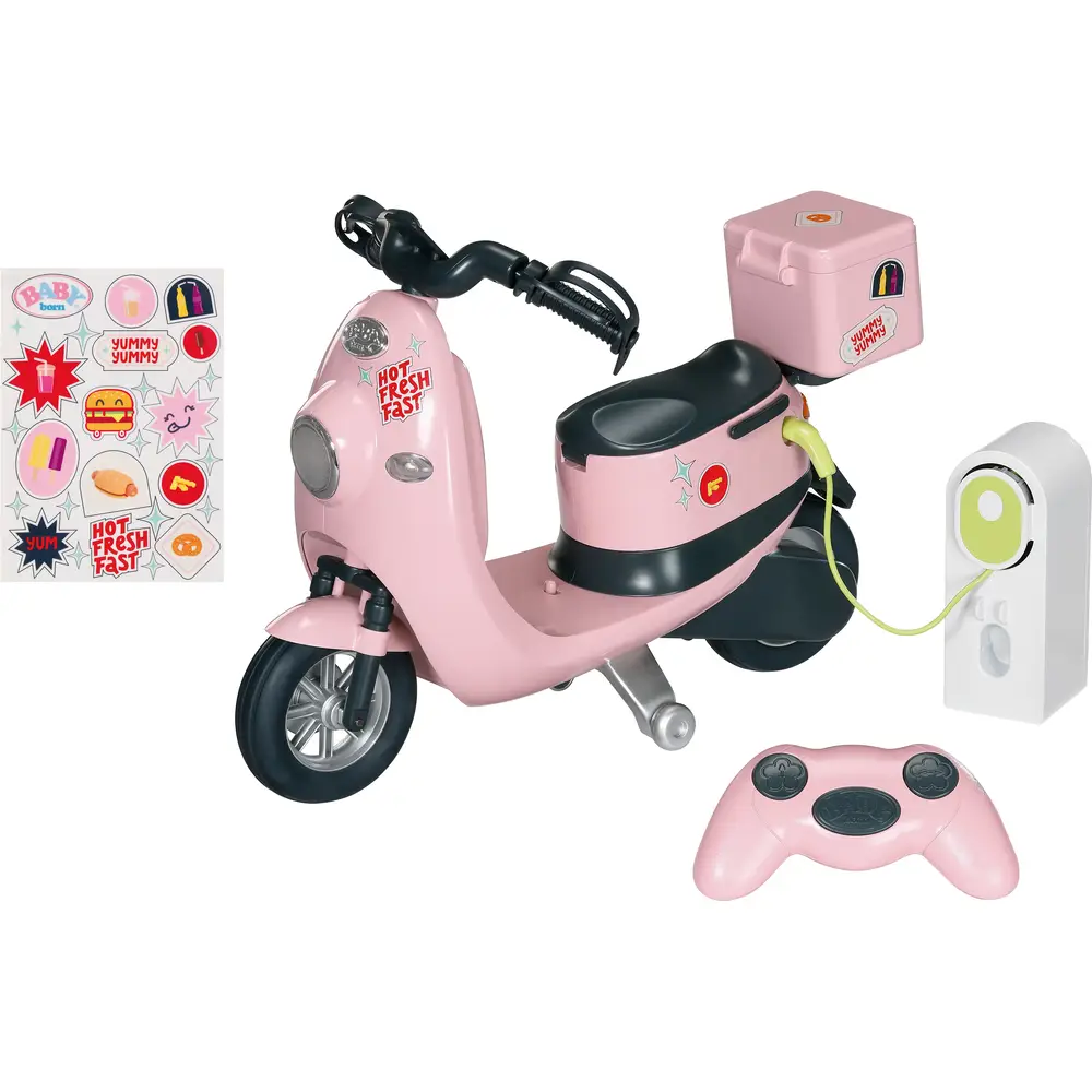 BABY born scooter elettrico bambole - telecomando giocattolo rosa