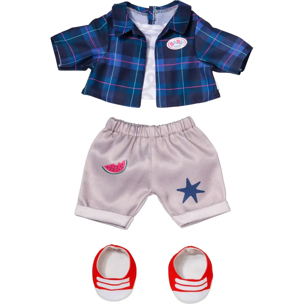 BABY born abbigliamento per bambole Teddy Cool-Outfit 43cm vestito e scarpe