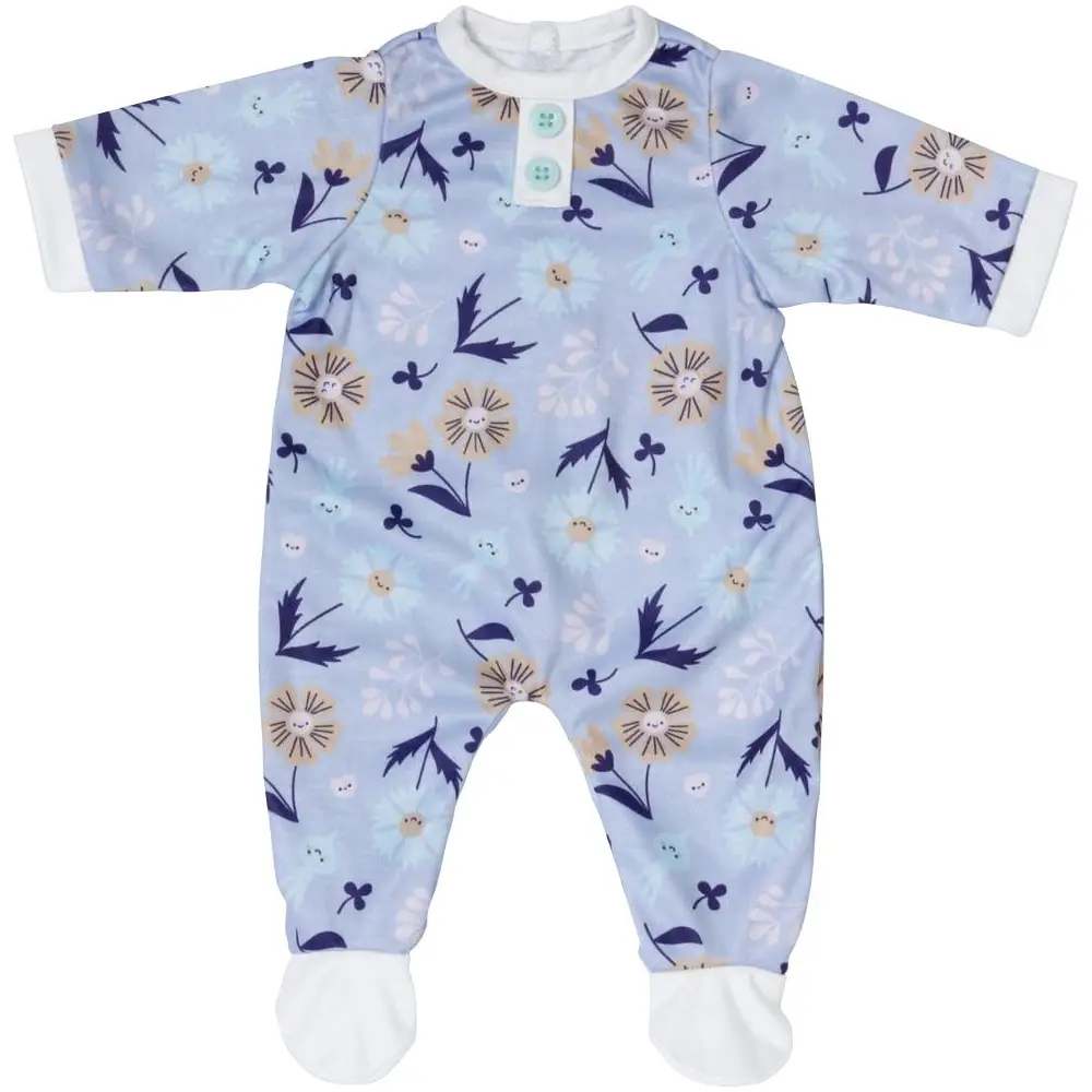 BABY born tutina bambola blu motivo floreale 43cm abbigliamento bambola