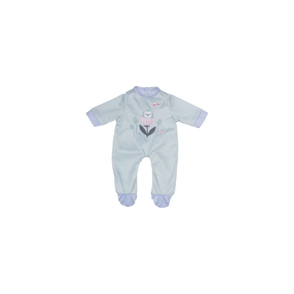 BABY born abbigliamento bambola tutina menta 43cm motivo bosco sostenibile