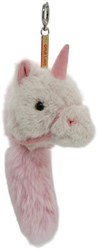 One Love ciondolo unicorno bianco rosa - accessorio gioielli