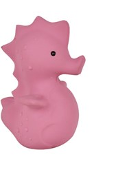 Tikiri giocattolo da bagno cavalluccio marino caucciù naturale con campanellino 11cm
