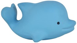 Tikiri giocattolo da bagno delfino gomma naturale con campanellino 6cm