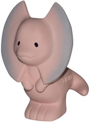 Tikiri giocattolo da bagno dinosauro Dilo gomma naturale senza BPA