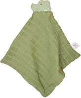 Tikiri copertina coccole coccodrillo con massaggiagengive in gomma naturale 25x23cm verde-2