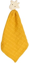 Tikiri copertina coccola giraffa con massaggiagengive in gomma naturale 25x23cm neonato