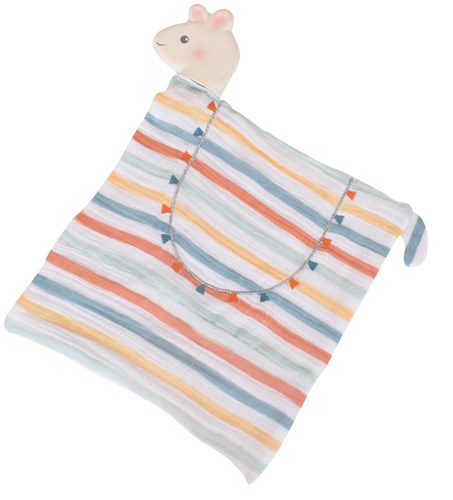Tikiri Lama dou dou con testa in gomma naturale 37cm regalo neonato