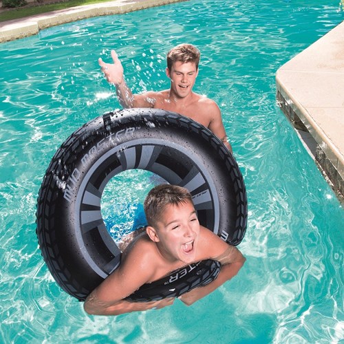 Bestway ciambella Mud Master - grande gonfiabile 91 cm blu piscina-3