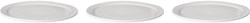 Mammoet piatto porcellana piano bianco 26cm Budgetline set 3 pezzi