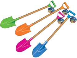 HOT Sports + Toys pala plastica 69 cm con manico in legno giocattolo