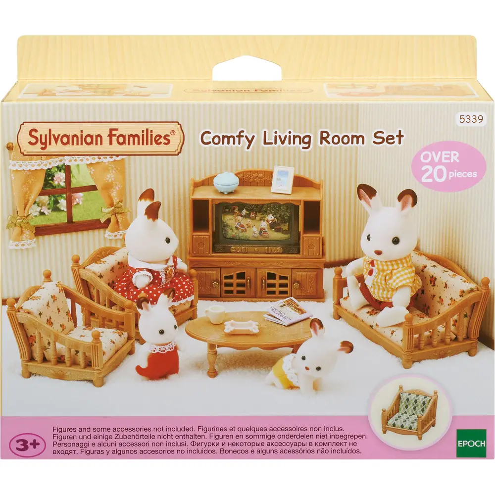 Sylvanian Families set soggiorno mobili casa delle bambole 5339 con accessori