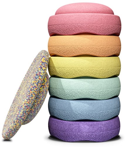 Stapelstein RAINBOW | Set Pastel | 6+1