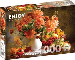 Enjoy Puzzle puzzle fiori 1000 pezzi dalie arancioni adulti