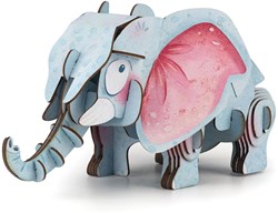 Mieredu puzzle 3D elefante africano giocattolo educativo cartone safari