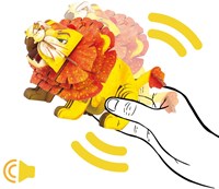 Mieredu puzzle 3D leone con suono - giocattolo educativo safari-3