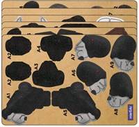 Mieredu puzzle 3D giocattolo gorilla cartone educativo-2