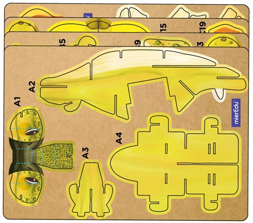 Mieredu puzzle 3D Stegosaurus cartone giocattolo educativo bambini-2