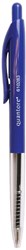 Quantore penna a sfera pulsante blu medio comfort scrittura ufficio