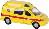 Kids GLOBE ambulanza giocattolo die cast con luci e suoni 13cm-2
