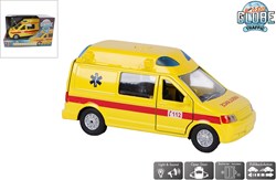 Kids GLOBE ambulanza giocattolo die cast con luci e suoni 13cm