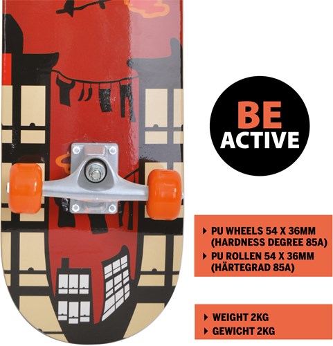 Schildkröt skateboard 31 pollici Kicker rosso - skateboard principianti funwheels-3