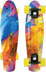 Schildkröt skateboard retrò Free Spirit Hurricane con ruote LED