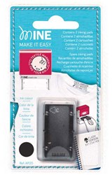 Quantore tampone per timbri tessile nero ricarica 2 pezzi
